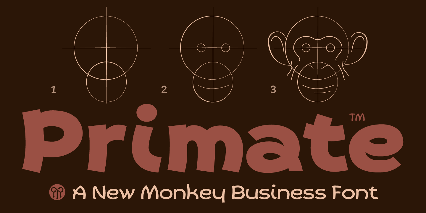 Przykład czcionki Primate Medium